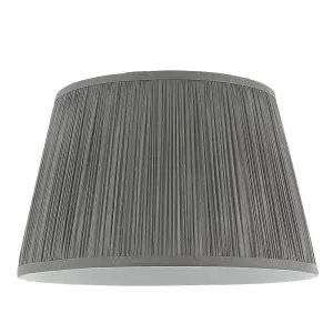 Luminosa Freya 1 Light Shade Light Charcoal Silk, E27