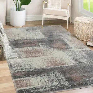 Sansa Multicolour Abstract Medium Rug, (L)170cm x (W)120cm