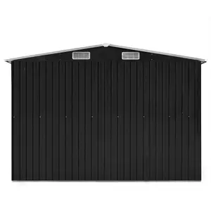 Berkfield Garden Shed 257x580x181 cm Metal Anthracite