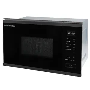 RUSSELL HOBBS RHBM2002DS MIDNIGHT BUILT IN 20 LITRE DARK STEEL TOUCH CONTROL DIGITAL MICROWAVE WITH GRILL