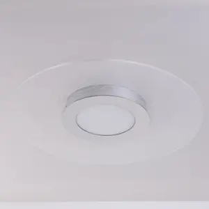 LED Ceiling Light, Acrylic Circular Shade, Natural White (4000K), Non Dimmable