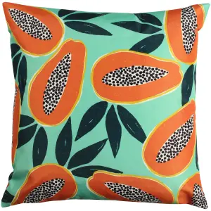 furn. Papaya Tropical Printed UV & Water Resistant Outdoor Polyester Filled Cushion