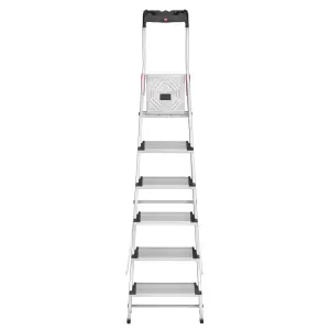 Hailo L80 Comfortline Step Ladder Deep Safety Step - 6 Tread