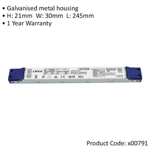 DALI 31.5W Digital LED Driver - Flicker Free - 550 to 750mA Output - Dimmable