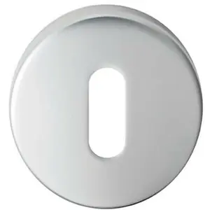 51mm Standard Key Profile Round Escutcheon Concealed Fix Satin Chrome