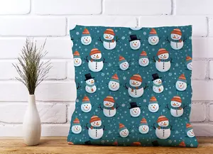 Jolly Christmas Snowmen Cushions 60cm x 60cm