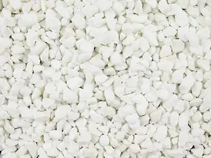 Polar White Spanish Marble Gravel 10mm - Bulk Bag (800kg)