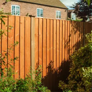 PACK OF 3: 6 x 4 Vertical Board Fence Panel Dip Treated