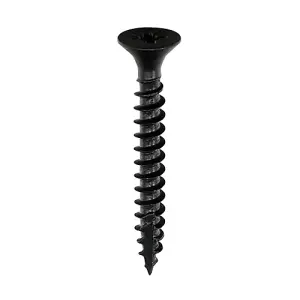 TIMCO Classic Multi-Purpose Countersunk Black Woodscrews - 4.0 x 40 (200pcs)