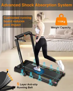 REKA Fitness Home Motorised Treadmill, Incline, FitShow APP, Walk / Run, 12kph