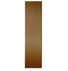 Kraus Easy Living - Almond - Acoustic Slat Wall Panel Sample - (L) 26cm x (W) 12.5cm - Sample Size