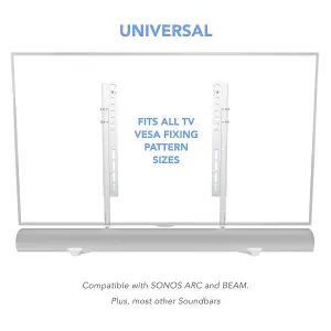 AVF Universal Soundbar Mounting Kit - White