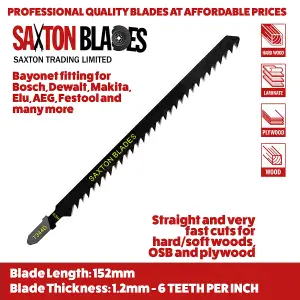 35pc Saxton T Shank Jigsaw Blades Set T144D T101B T101BR T111C T101AO T118G T744D T344D Wood & Metal