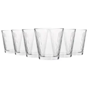 LAV Nora Glass Tumblers - 255ml - Pack of 6