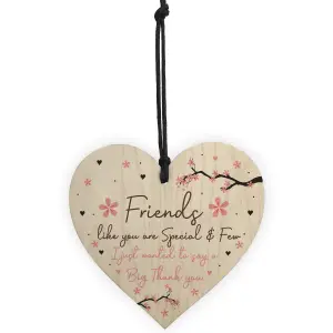 Friendship Gift Wood Heart Best Friend Gift Birthday Gift For Her Women Gift Keepsake