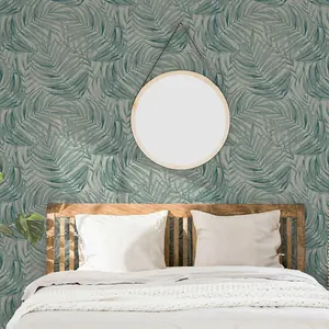 Tropical Leaf Wallpaper Sage Green Arthouse 925100