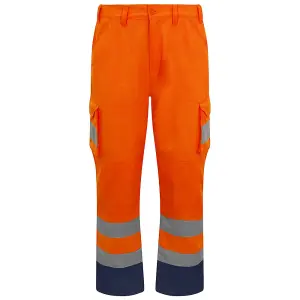 PRORTX Mens Hi-Vis Cargo Trousers