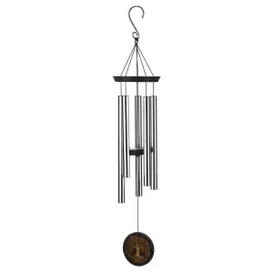 Tree of Life Wind Chime - UV & Weather Resistant Outdoor Garden Decorative Hanging Ornament - Measures H92 x 17cm Diameter