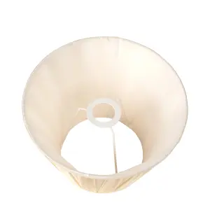 35cm Light Cream Silk Box Pleat Empire Table Lampshade