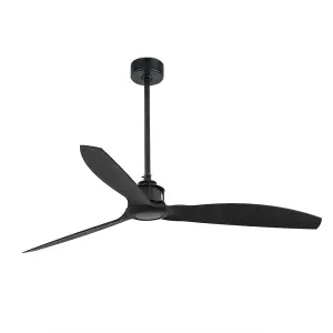 Luminosa Just Matt Black Ceiling Fan With DC Motor Smart - Remote Included