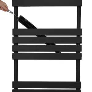 Flat Panel Towel Radiator - 1200mm x 500mm - Black