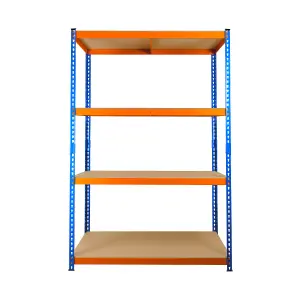 3 Bays of 4 Tier Extra Heavy Duty Storage Racking 1800h x 1200w x 450d mm 300kg