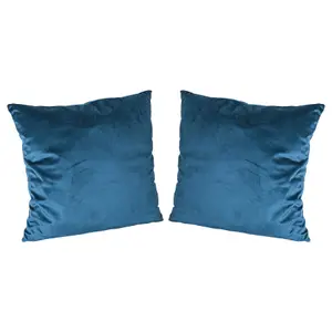 Square Velvet Cushions - 55cm x 55cm - Pack of 2