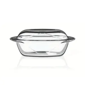 Chef Table Glass Casserole set 1.6L, 2 Piece, Serves 2-3