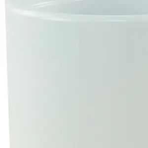 GoodHome Inaja Gloss White Ceramic Plant pot (Dia) 8cm, (H)7.5cm