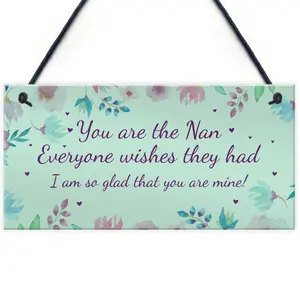 Best Nan Gift Hanging Plaque Nan Birthday Christmas Gift For Her From Grandchildren