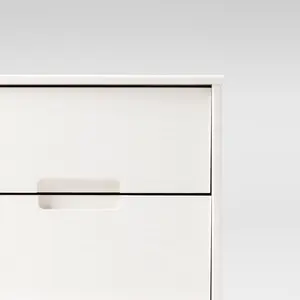 Ulti 2 Drawer Bedside Table White