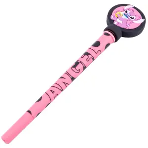 Lilo & Stitch Angel Pen And Topper Pink/Black (One Size)