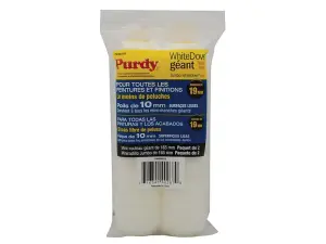 Purdy Jumbo Mini White Dove Sleeve 165 x 19mm (6.1/2 x 3/4in) (Pack 2)