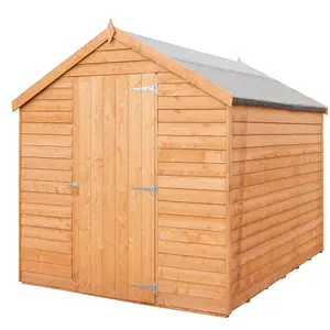 7 x 5 Shed Super Value Overlap - Apex Wooden Bike Store / Garden Shed - Windowless - Single Door - 7ft x 5ft (2.05m x 1.62m)