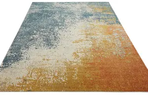 Rossa Modern Rug Light Blue Gold Rug 160x220cm for the