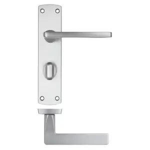 Single Dummy Door Handle Satin Chrome