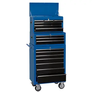 Draper  Combination Roller Cabinet and Tool Chest, 16 Drawer, 26" 11541