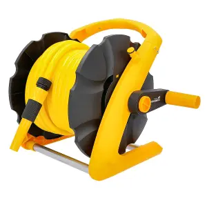 TOUGH MASTER Hose Pipe Reel wall mounted portable has 20m hose, lightweight