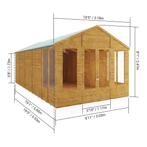 BillyOh Holly Tongue and Groove Apex Summerhouse - 20x10