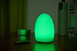 Auraglow Rechargeable Cordless Colour Changing LED Table Lamp - EGG