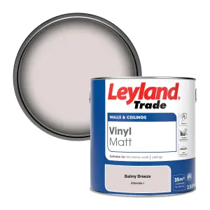 Leyland Trade Vinyl Matt Walls & Ceilings Emulsion Paint Balmy Breeze (PPG1056-1) 2.5L