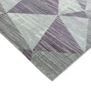 Block Heather Chequered Geometric Modern Easy to Clean Rug for Living Room Bedroom and Dining Room-160cm X 230cm