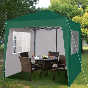 MCC Direct 2X2 Pop up Green Gazebo with Sides