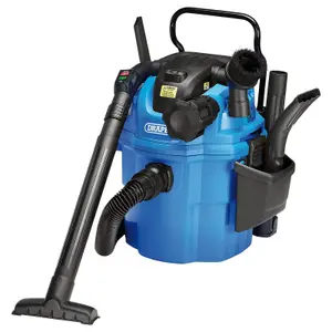 Draper 230V Wall Mounted Wet and Dry Vacuum Cleaner, 1500W 36313