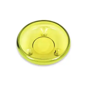 Recycled Glass Kitchen Dining Room Home Décor Ola Footed Glass Bowl - Yellow 24.5cm (W)