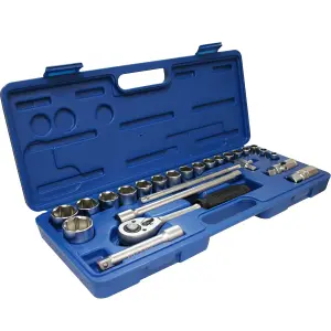 TOOLZONE 24PC 1/2"PRO CRV SOCKET SET