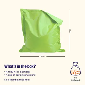 Veeva Kids Bazaar Bag Lime Green Indoor Outdoor Kids Bean Bag