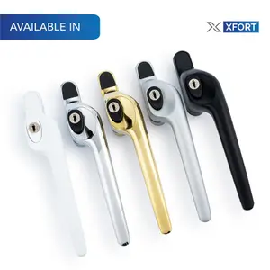 XFORT Cranked Right Window Handle Installation Kit in Polished Chrome