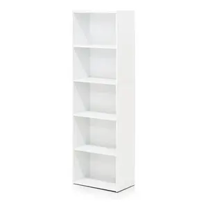 Aliesha Open Shelf Bookcase White / 132.1cm H x 40.1cm W x 23.9cm D