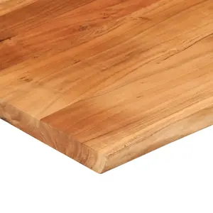 Berkfield Desk Top 90x80x2.5 cm Rectangular Solid Wood Acacia Live Edge